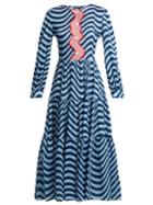 House Of Holland Wave-print Cotton Dress