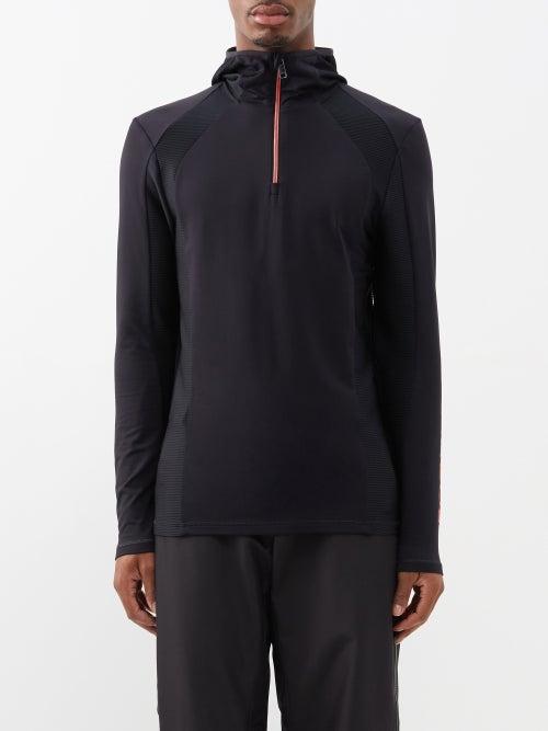 Bogner - Orson Quarter-zip Hooded Base-layer Top - Mens - Black