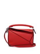 Matchesfashion.com Loewe - Puzzle Mini Grained Leather Cross Body Bag - Womens - Red