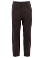 Matchesfashion.com Mhl By Margaret Howell - High Rise Cotton Twill Trousers - Mens - Black