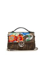 Fendi Double Baguette Logo-jacquard Cross-body Bag