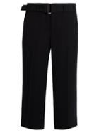 Vince High-rise Wide-leg Crepe Trousers