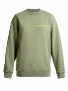 Eckhaus Latta Round-neck Logo-print Cotton Sweatshirt