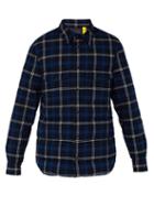 Matchesfashion.com 7 Moncler Fragment - Down Filled Cotton Flannel Shirt - Mens - Blue