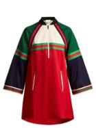 Matchesfashion.com Gucci - Striped Jersey Dress - Womens - Red