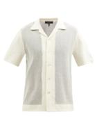 Rag & Bone - Harvey Cotton-blend Knit Short-sleeved Shirt - Mens - Cream