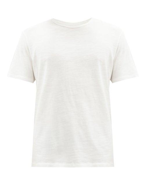 Matchesfashion.com Rag & Bone - Flame Crew-neck Slubbed Cotton-jersey T-shirt - Mens - White