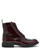 Matchesfashion.com Church's - Angelina 2 Rois Burnished Leather Ankle Boots - Womens - Burgundy