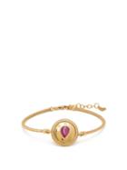 Matchesfashion.com Mukhi Sisters - Diamond, Ruby & 18kt Gold Bracelet - Womens - Red Gold