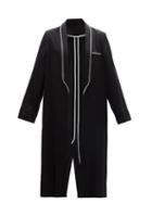 Haider Ackermann - Glyzine Shawl-lapel Satin Robe Coat - Womens - Black