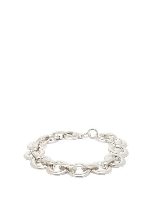 Matchesfashion.com Alta Ora - Circle Drop Sterling Silver Chain Bracelet - Womens - Silver