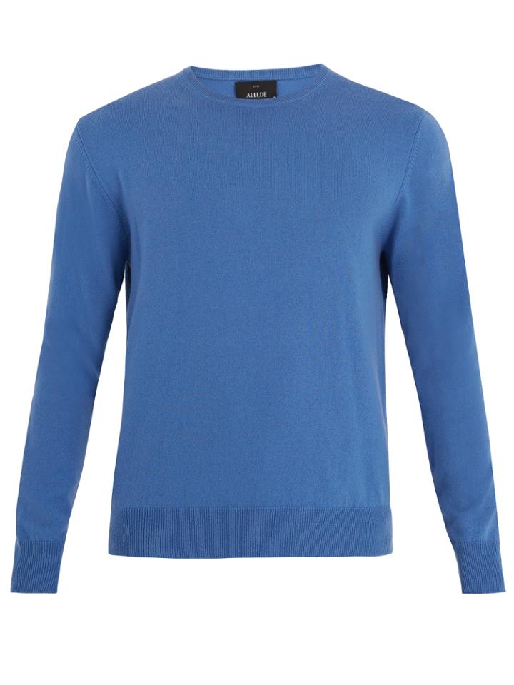 Allude Crew-neck Cashmere Sweater