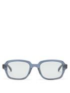 817 Blanc Lnt - Square Acetate Sunglasses - Mens - Blue