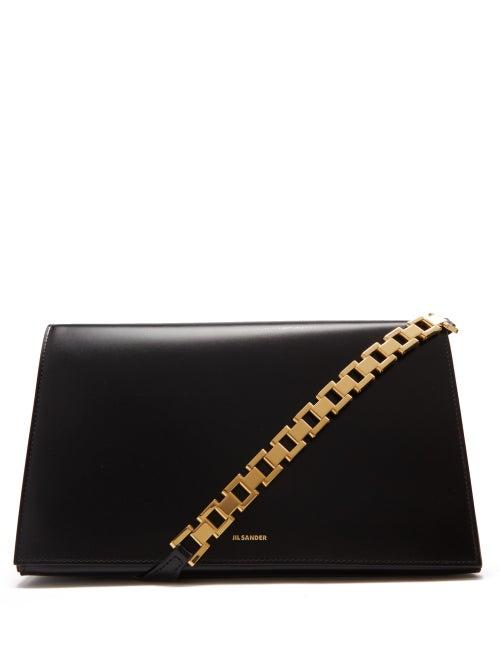 Ladies Bags Jil Sander - Prysm Medium Leather Shoulder Bag - Womens - Black