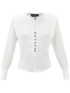 Matchesfashion.com Isabel Marant - Feodia Buttoned Cady Top - Womens - White