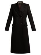 Matchesfashion.com Isabel Marant - Joleen Double Breasted Wool Twill Coat - Womens - Black