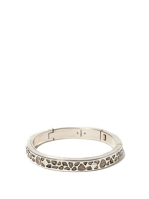 Matchesfashion.com Parts Of Four - Sistema Diamond & Sterling-silver Bracelet - Mens - Silver