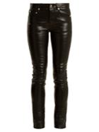 Saint Laurent Mid-rise Skinny Leather Trousers