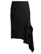 Balenciaga Black Asymmetric Skirt