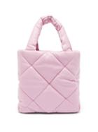 Stand Studio - Rosanne Diamond-quilted Faux-leather Tote Bag - Womens - Light Pink