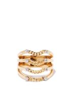 Delfina Delettrez - Unchain My Art Diamond & 18kt Gold Ring - Womens - Yellow Gold