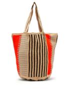 Matchesfashion.com Guanabana - Striped Crochet Bag - Mens - Black White