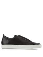 Lanvin Capped-toe Low-top Leather Trainers