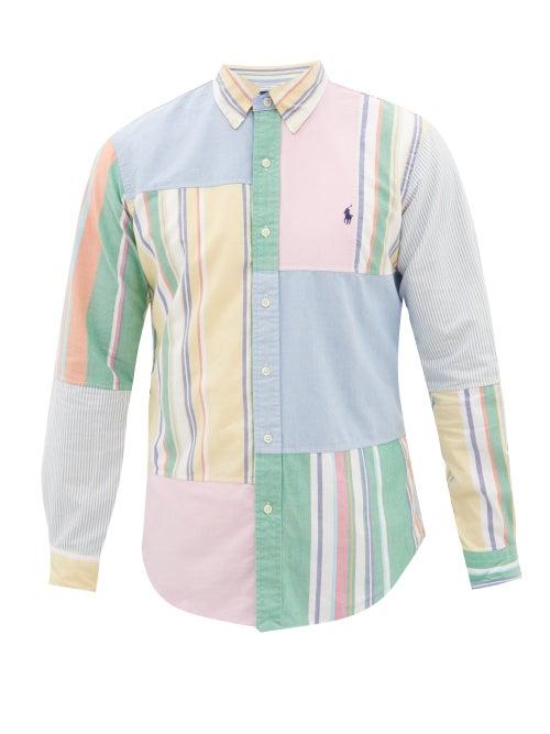 Polo Ralph Lauren - Logo-embroidered Patchwork Cotton Shirt - Mens - Multi