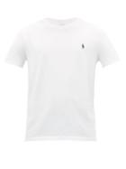 Matchesfashion.com Polo Ralph Lauren - Logo-embroidered Cotton-jersey T-shirt - Mens - White