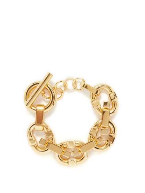 Bottega Veneta - Cable-link Lariat Bracelet - Womens - Yellow Gold