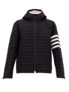 Matchesfashion.com Thom Browne - Quilted Wool Twill Jacket - Mens - Navy