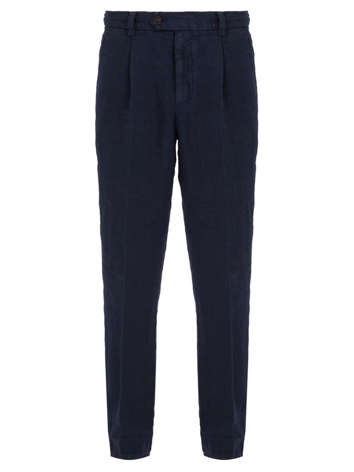 Brunello Cucinelli Slim-leg Linen Trousers