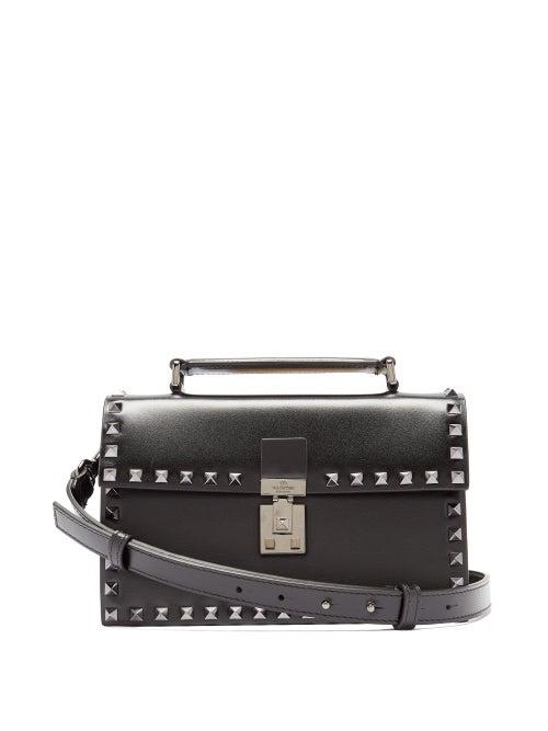 Matchesfashion.com Valentino Garavani - Rockstud Leather Cross-body Bag - Mens - Black