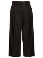 Marni Cropped Wide-leg Wool-twill Trousers