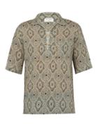 Matchesfashion.com Saint Laurent - Paisley Print Lace Up Shirt - Mens - White Multi