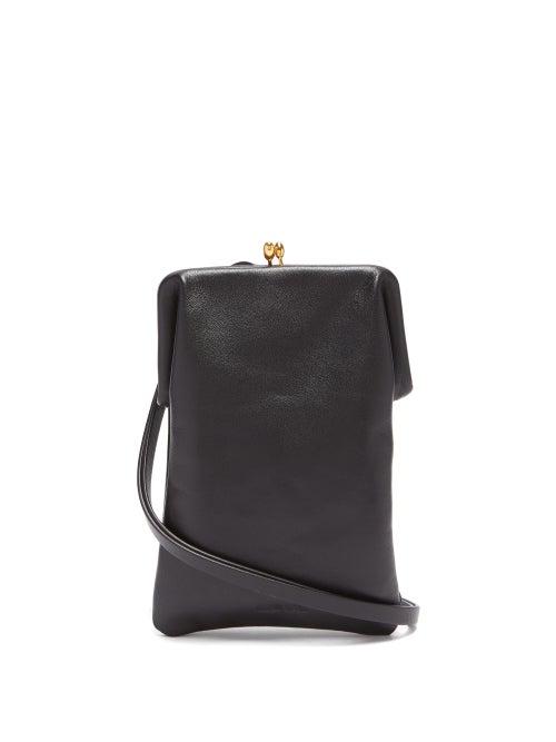 Matchesfashion.com Jil Sander - Two-strap Leather Cross-body Bag - Womens - Black