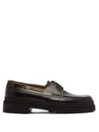 Matchesfashion.com A.p.c. - Vadim Leather Boat Shoes - Mens - Black