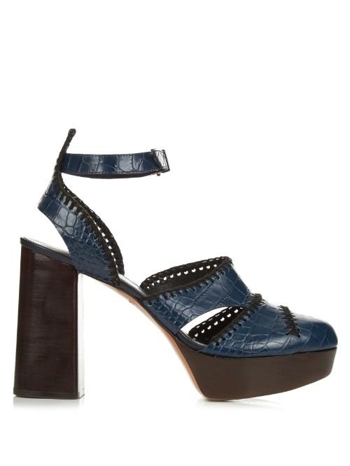 Robert Clergerie Holly Leather High-platform Sandals