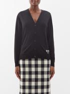 Gucci - Horsebit-intarsia Wool Cardigan - Womens - Black