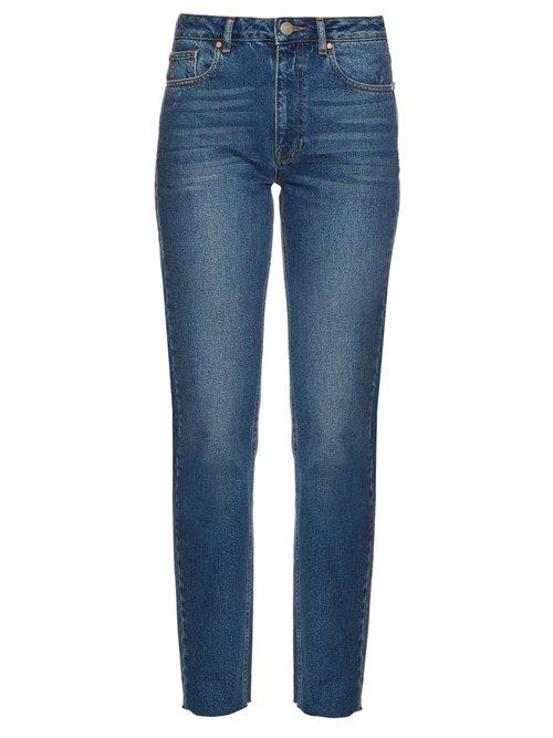 Matchesfashion.com Raey - Rail High Rise Straight Leg Jeans - Womens - Indigo