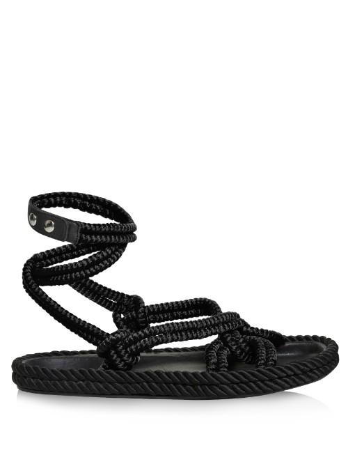 Isabel Marant Lou Wraparound Rope Sandals