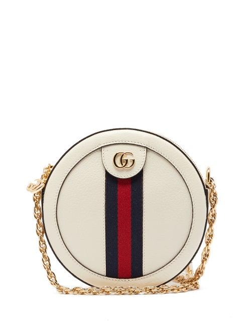 Matchesfashion.com Gucci - Ophidia Leather Cross Body Bag - Womens - White