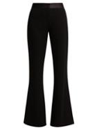 Matchesfashion.com Diane Von Furstenberg - Garnett Crepe Kick Flare Trousers - Womens - Black