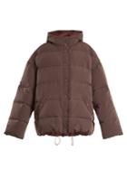 Raey Hooded Quilted-down Jacket