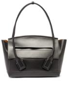 Matchesfashion.com Bottega Veneta - Arco 48 Medium Leather Bag - Womens - Black