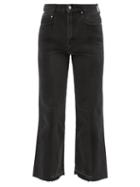 E.l.v. Denim - The Twin Two-tone Kick-flare Jeans - Womens - Black