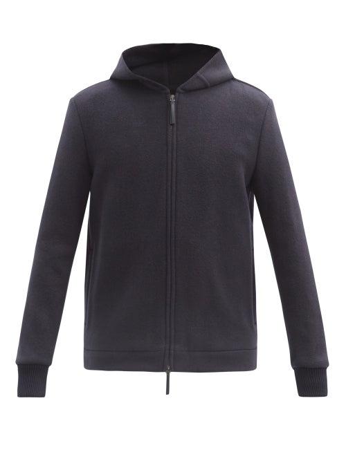 Matchesfashion.com Gabriela Hearst - Holden Zipped Cashmere Hooded Sweatshirt - Mens - Navy