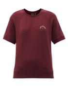 Matchesfashion.com The Upside - Mia Raglan-sleeve Cotton-blend Jersey T-shirt - Womens - Burgundy