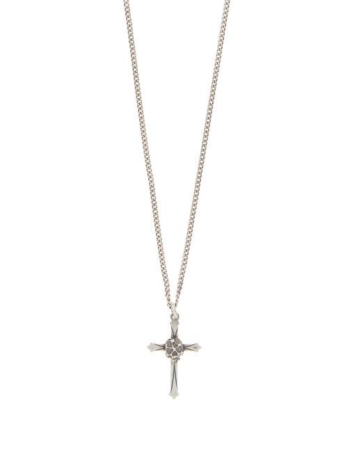 Matchesfashion.com Emanuele Bicocchi - Silver Skull-and-crucifix Pendant Necklace - Mens - Silver