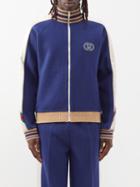 Gucci - Web Stripe Wool Track Jacket - Mens - Dark Navy